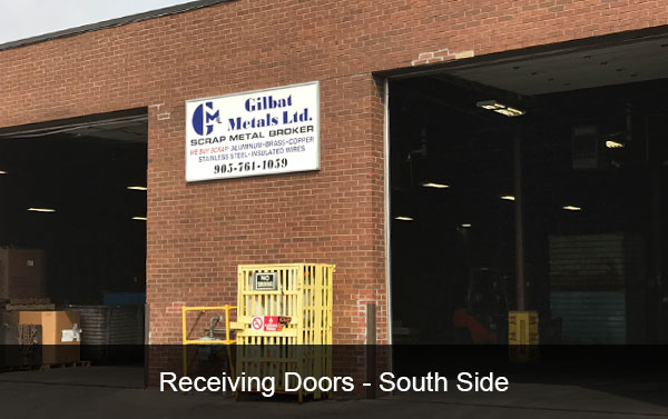 Receiving Doors - South Side